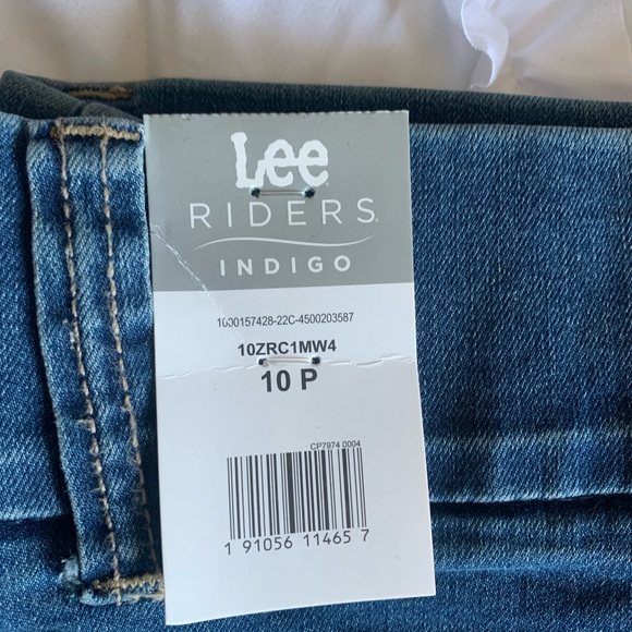 Lee riders indigo pull on stretch jeans 10p - Picture 2 of 5
